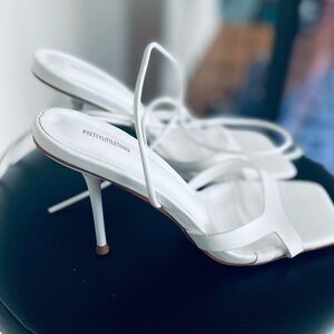 PrettyLittleThing Elegant White Heels